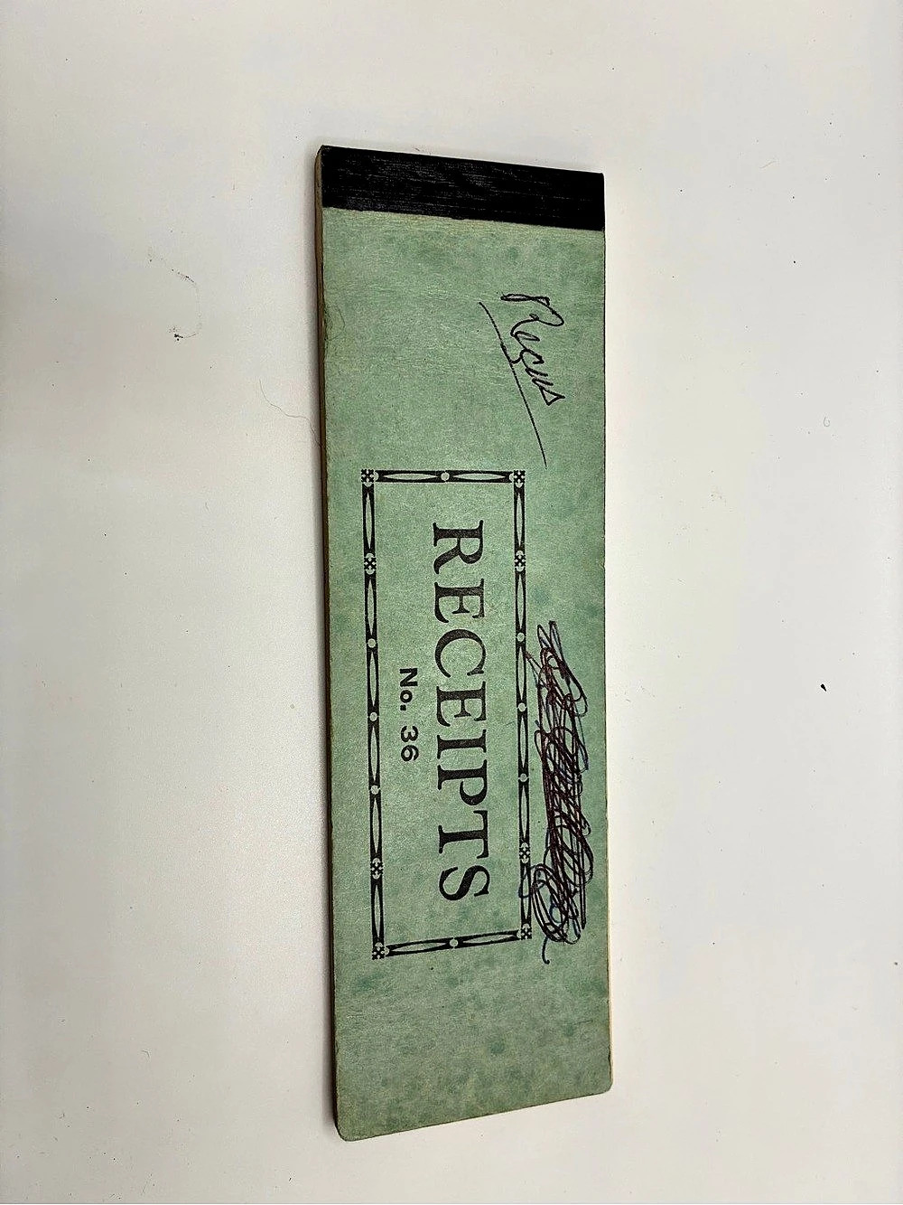 Receipts No. 36 Green Stationery Booklet